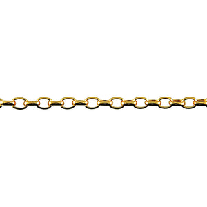 Open image in slideshow, 9ct Gold Oval Belcher Chain 80cm
